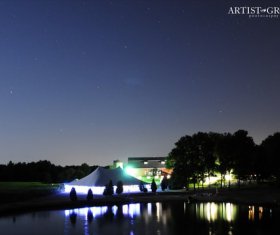Tent Event at Night