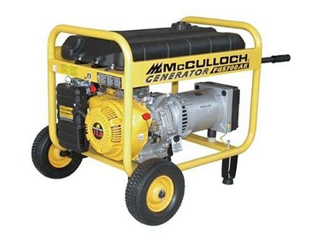 McCULLOCH ガソリン発電機 FGG350MK 3760W McCulloch 3,760 Watt 6.5 HP 4-Cycle Gas Powered Portable Generator