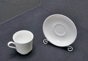 Classic White China Coffee Cup